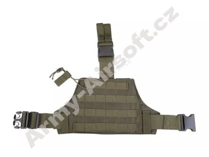 Stehenní panel Molle - Olive - GFC  Airsoft