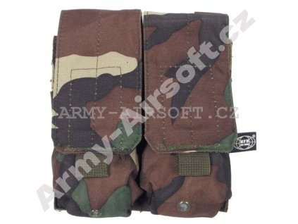 Sumka MOLLE zásobníková 2xM16/M4 Woodland, MFH  Airsoft