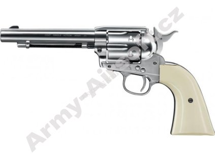 Vzduchový revolver Colt Single Action Army SAA .45 nikl - Umarex  Vzduchovky
