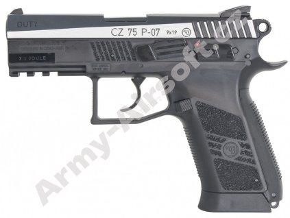 Vzduchová pistole CZ-75 P-07 Duty BlowBack bicolor - ASG  Vzduchovky