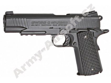 Vzduchovka SA 1911 Tactical CO2 4,5mm - CyberGun  Vzduchovky