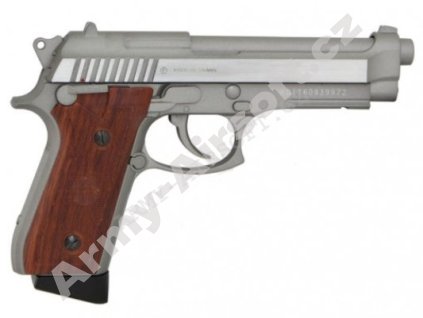 Vzduchovka SA P92 Stainless BB CO2 4,5mm - CyberGun  Vzduchovky