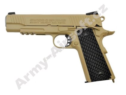 Vzduchovka SA 1911 TAN CO2 4,5mm - CyberGun  Vzduchovky