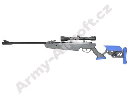 Vzduchovka Swiss Arms TG 1 Nitro 4,5mm Grey/Blue 19.9 J + 4X40 puškohled - CyberGun  Vzduchovky
