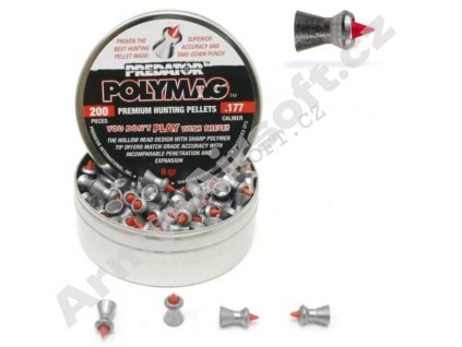 Diabolo Predator PolyMag 200ks cal.4,5mm - JSB  Vzduchovky