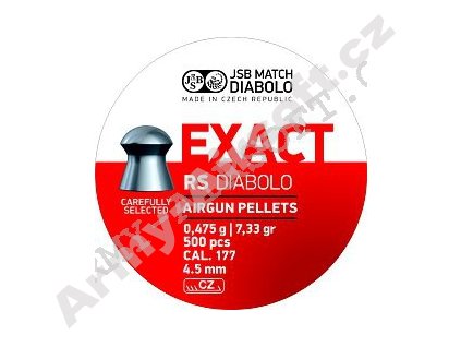 Diabolo JSB Exact RS 500ks cal.4,52mm  Vzduchovky
