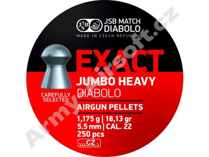 Diabolo JSB Exact Jumbo Heavy 250ks cal.5,52mm  Vzduchovky