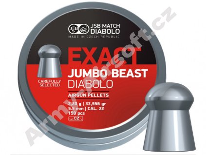 Diabolo JSB Exact Jumbo Beast 150ks cal.5,52mm  Vzduchovky
