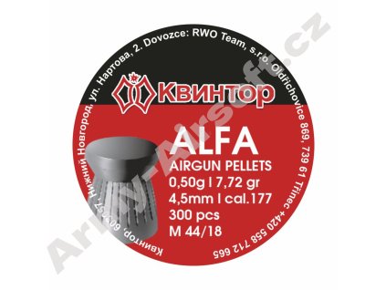 Diabolo Alfa cal.4,5mm - Kvintor  Vzduchovky