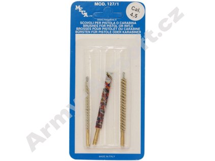 Náhradní kartáčky čištění cal.4,5mm - MEGAline  Vzduchovky