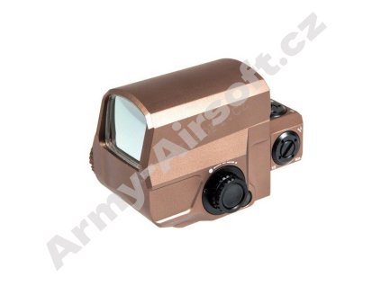 Airsoft kolimátor LCO červený/zelený bod, pískový - Aim-O  Airsoft