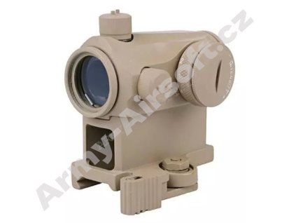 Airsoft kolimátor RD-1 (KIT)červené podsvícení, pouštní - Aim-O  Airsoft