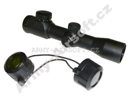 TASCO puškohled 4x28 s přísvitem  Airsoft