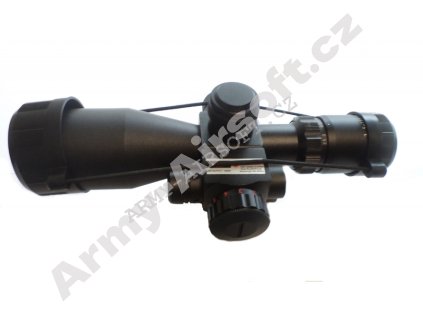 Optika 2,5 - 10 x 40E s přísvitem a laserem - ACM  Airsoft