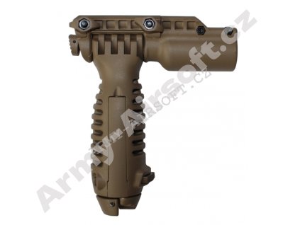 Teleskopická dvojnožka s montáží pro svítilnu TAN - ACM  Airsoft