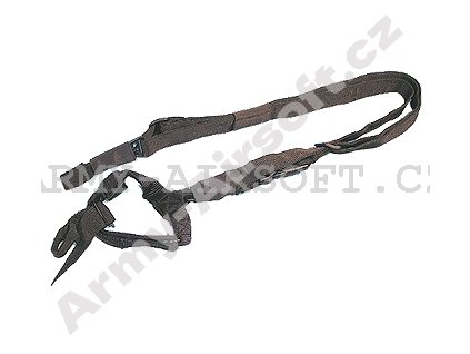 G&P taktický popruh tříbodový - černý  Airsoft