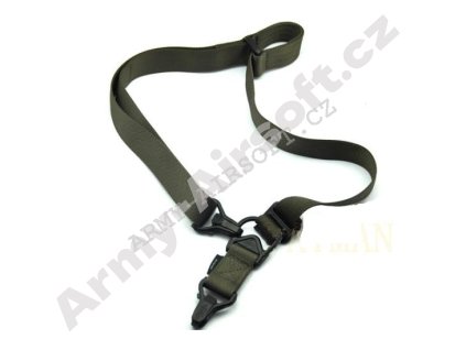 Popruh MS3 Multi-Mission - zelený - ACM  Airsoft