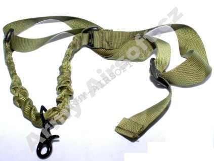 Jednobodový popruh zelený - EMERSON  Airsoft