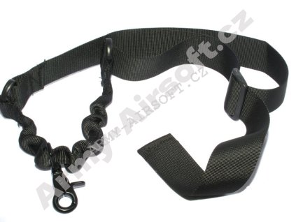 Jednobodový popruh černý - EMERSON  Airsoft