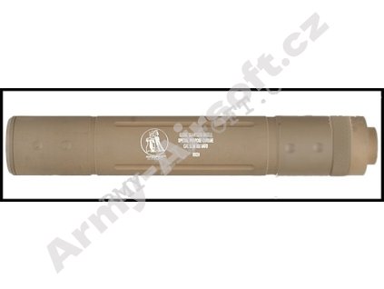 Tlumič 195 x 32 mm TROY - TAN - ACM  Airsoft