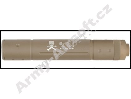 Tlumič 195 x 32 mm U.S. GOVT - TAN - ACM  Airsoft