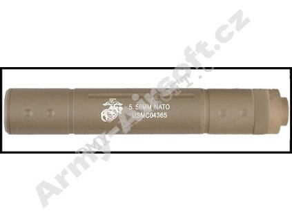 Tlumič 195 x 32 mm USMC - TAN - ACM  Airsoft