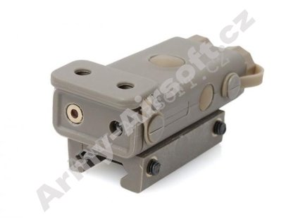 Taktická svítilna PEQ-10 s laserem TAN - FMA  Airsoft