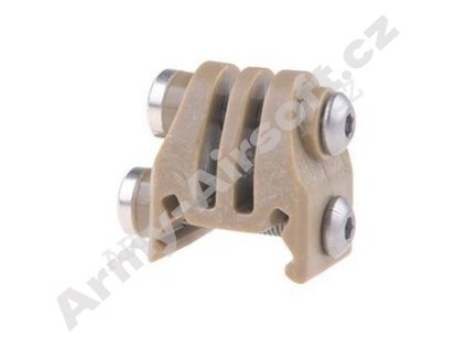 Držák sportovní kamery na RIS 22mm Tan - Ultimate Tactical  Airsoft