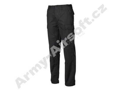 Kalhoty BDU rip-stop ČERNÉ - MFH  Maskáče