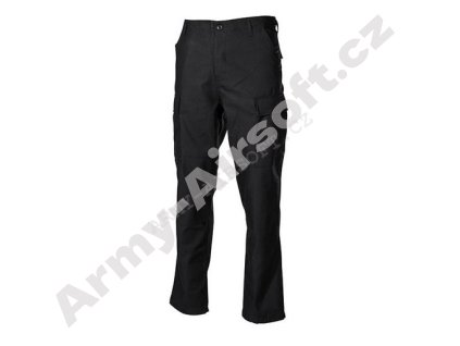 Kalhoty BDU prošité ČERNÉ - MFH  Maskáče