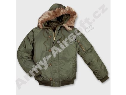 Bomber US N2B ALJAŠKA - Olivová  Maskáče