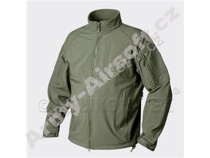 Bunda Helikon COMMANDER - Shark Skin Windblocker - Olive Green