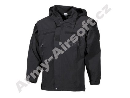 Bunda US softshell Černá - MFH  Maskáče