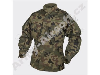 Blůza Helikon CPU - Woodland PL  Maskáče