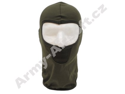 Kukla taktická se síťkou 1D Zelená - MFH  Maskáče