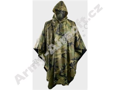 Pončo Helikon Ripstop - US Woodland  Maskáče