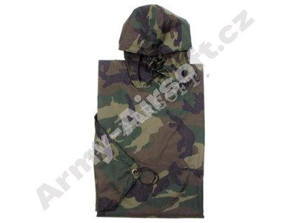 Pončo US rip-stop WOODLAND  Maskáče
