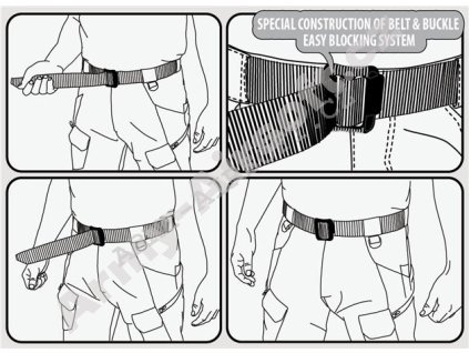 Taktický opasek Helikon UTL - Black  Maskáče