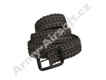 Opasek PARACORD 4cm ČERNÝ - Mil-Tec  Maskáče