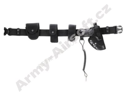 Opasek SECURITY s 8dílným příslušenstvím ČERNÝ - MFH  Maskáče