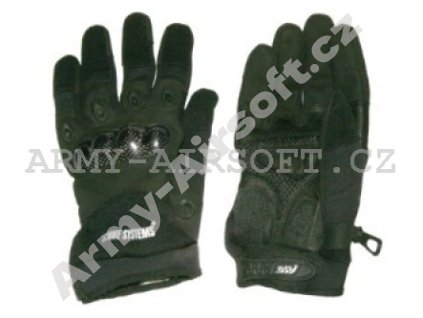 ASG rukavice tactické černé  Maskáče