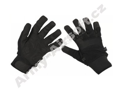Rukavice SECURITY proti prořezu ČERNÉ - MFH  Maskáče