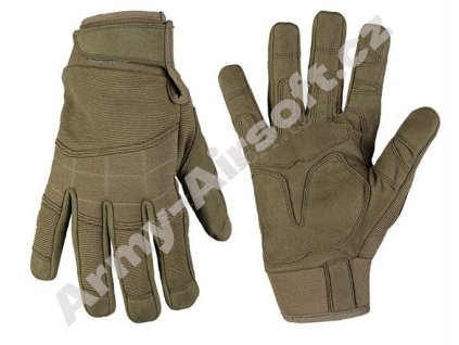 Rukavice ASSAULT Zelené - Mil-tec  Maskáče