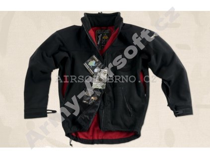 Windstopper fleecová bunda HELIKON - ČERNÁ  Maskáče
