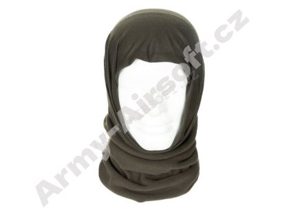 Šátek multifunkční Acryl-Spandex/Fleece Zelený - MFH  Maskáče
