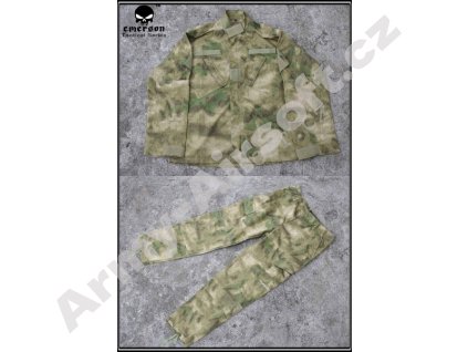 Komplet BDU rip-stop A-TACS FG - EMERSON  Maskáče