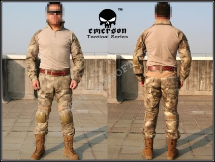 Komplet Combat rip-stop A-TACS - EMERSON  Maskáče