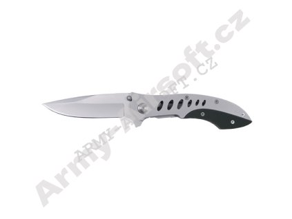 Nůž zavírací 20,5x8,5 perforovaný ČERNÝ  Army shop