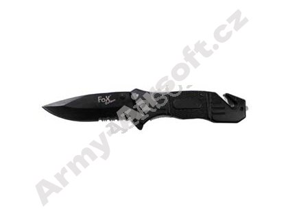 Nůž zavírací FOX černá čepel  Army shop