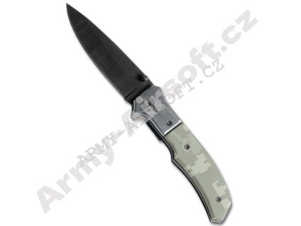 Nůž zavírací ČERNÉ ostří ACU DIGITAL  Army shop